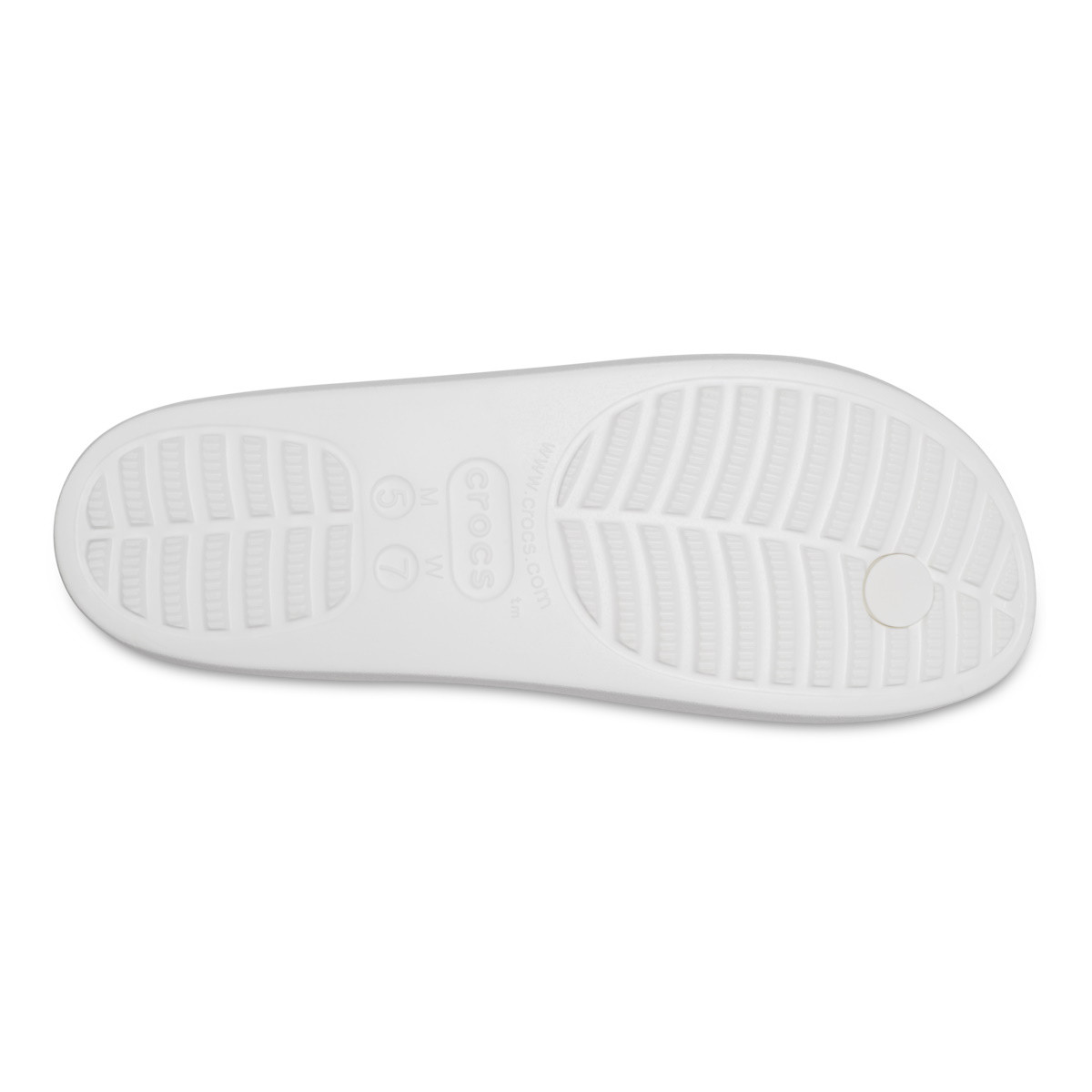 Slapi Crocs Baya Platform Flip Alb - White