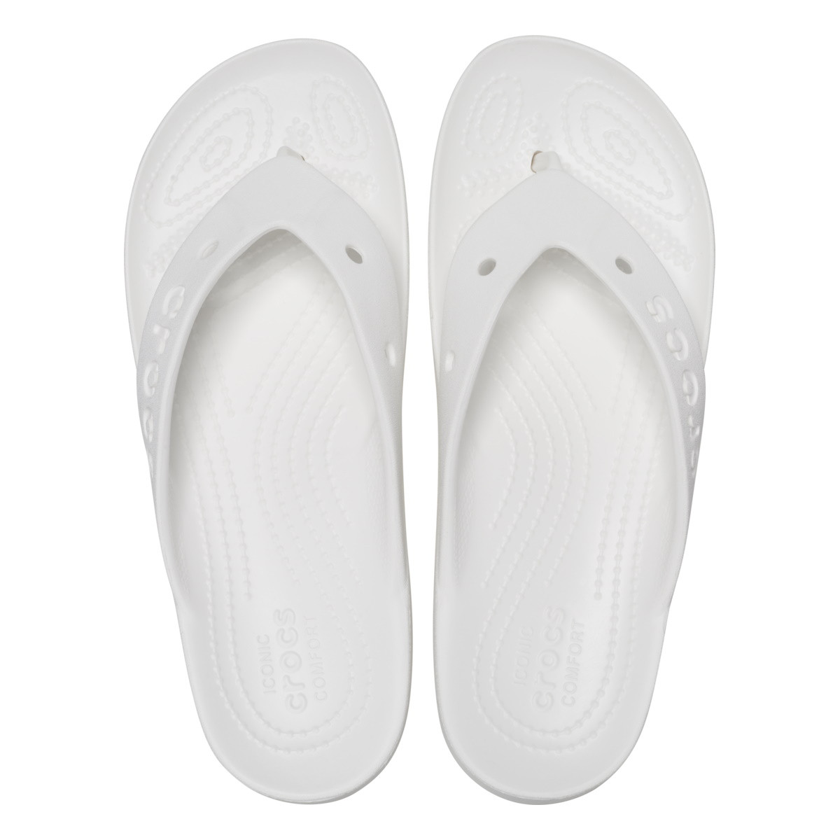 Slapi Crocs Baya Platform Flip Alb - White - 3 | YEO