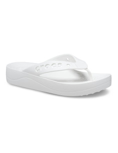 Slapi Crocs Baya Platform Flip Alb - White 2