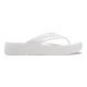 Slapi Crocs Baya Platform Flip Culoare Alb - White