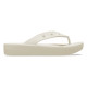 Slapi Crocs Classic Platform Flip Culoare Bej - Bone