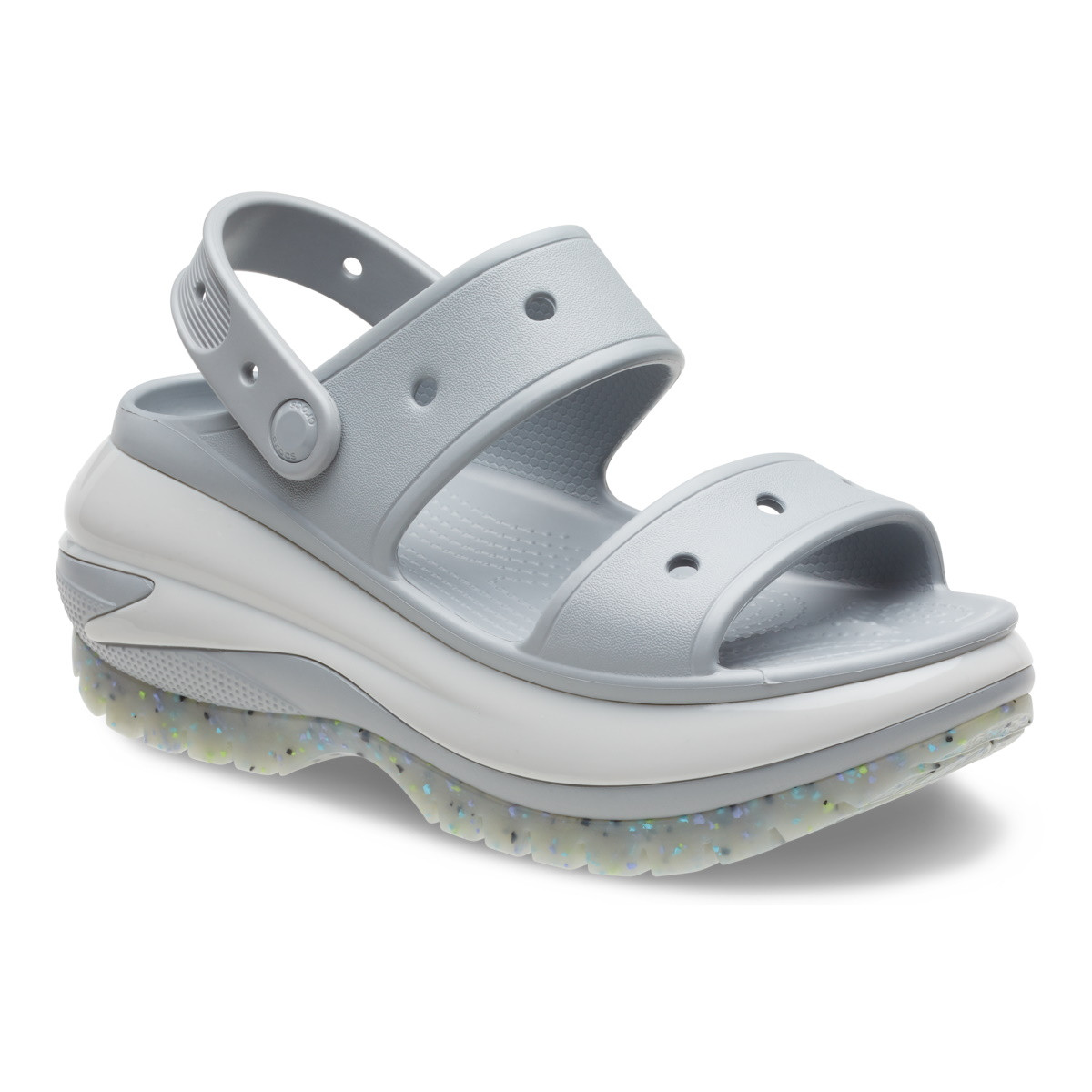 Sandale Crocs Classic Mega Crush Sandal Gri - Light Grey - 1 | YEO