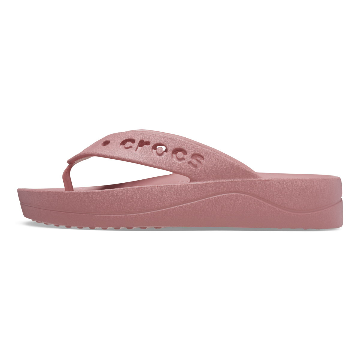 Slapi Crocs Baya Platform Flip Roz - Blossom - 2 | YEO