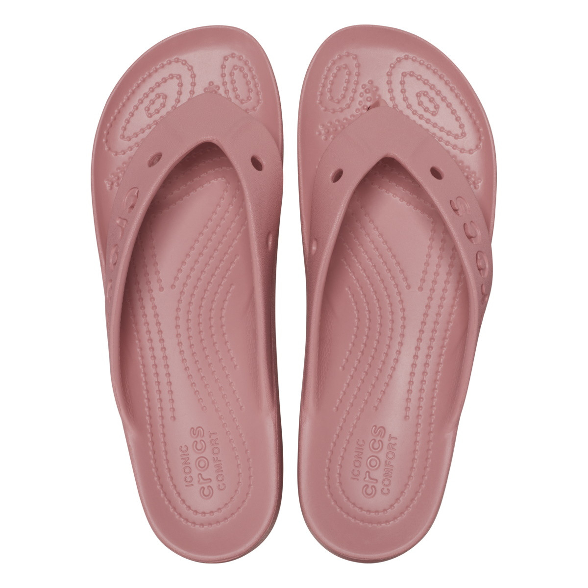 Slapi Crocs Baya Platform Flip Roz - Blossom - 3 | YEO