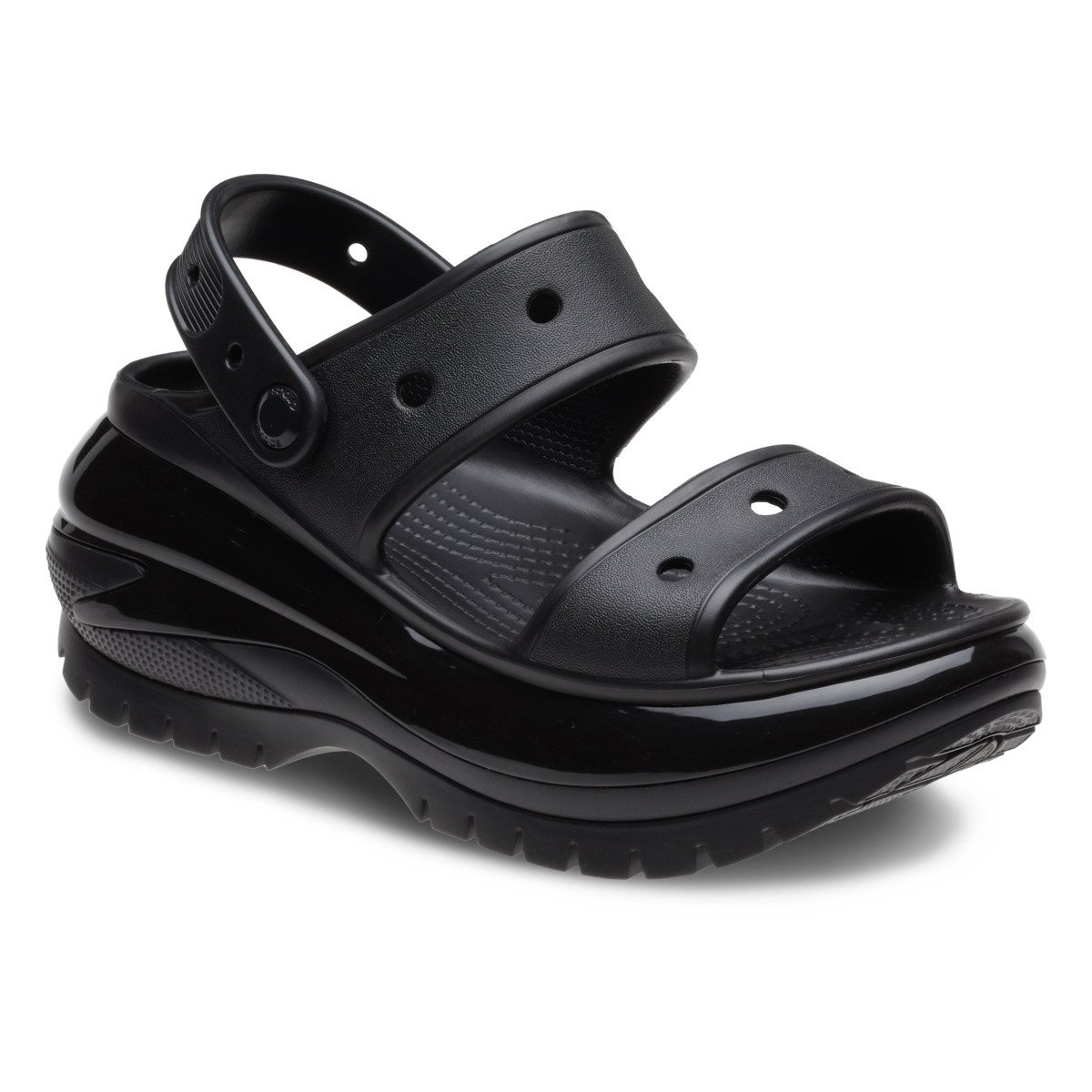 Sandale Crocs Classic Mega Crush Sandal Negru - Black - 1 | YEO
