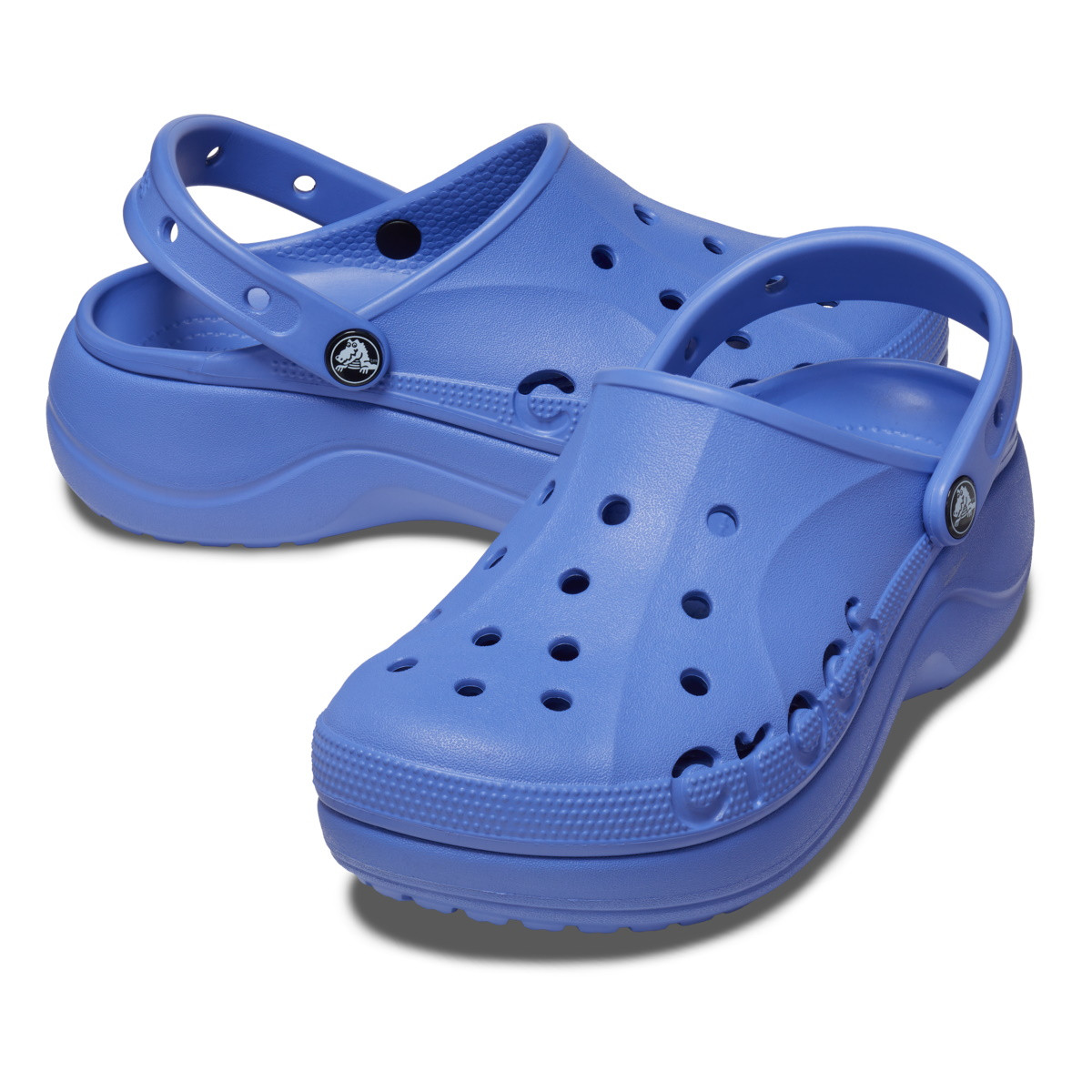 Saboți Crocs Baya Platform Clog Albastru - Lapis - 3 | YEO