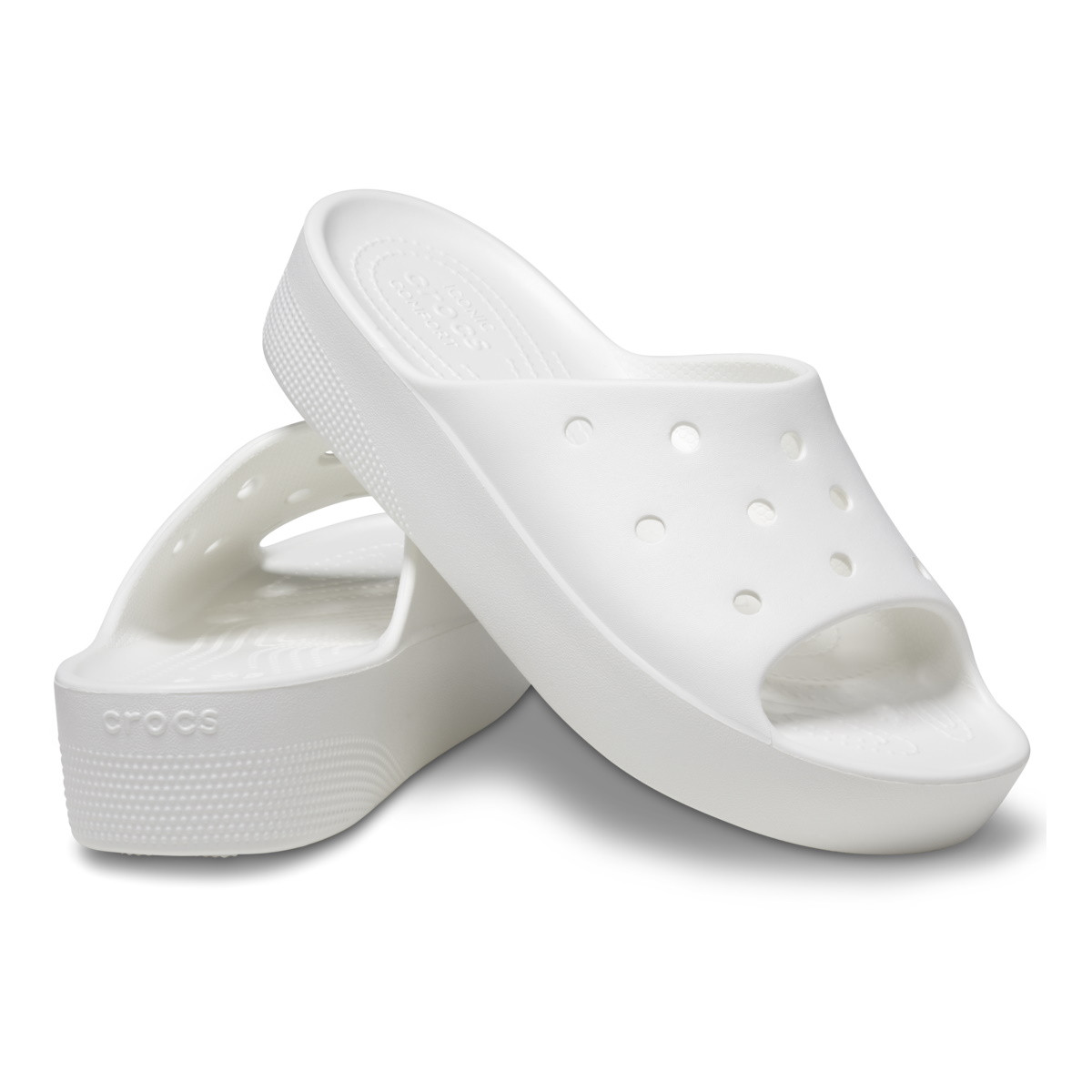 Papuci Crocs Classic Platform Slide Alb - White - 3 | YEO