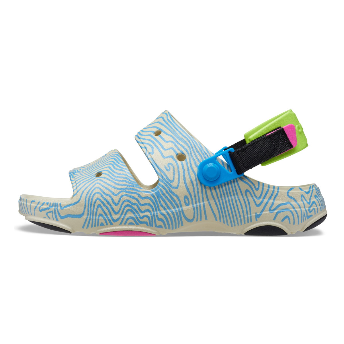 Sandale Crocs Classic All Terrain Topographic Sandal Bej - Bone/Multi - 2 | YEO