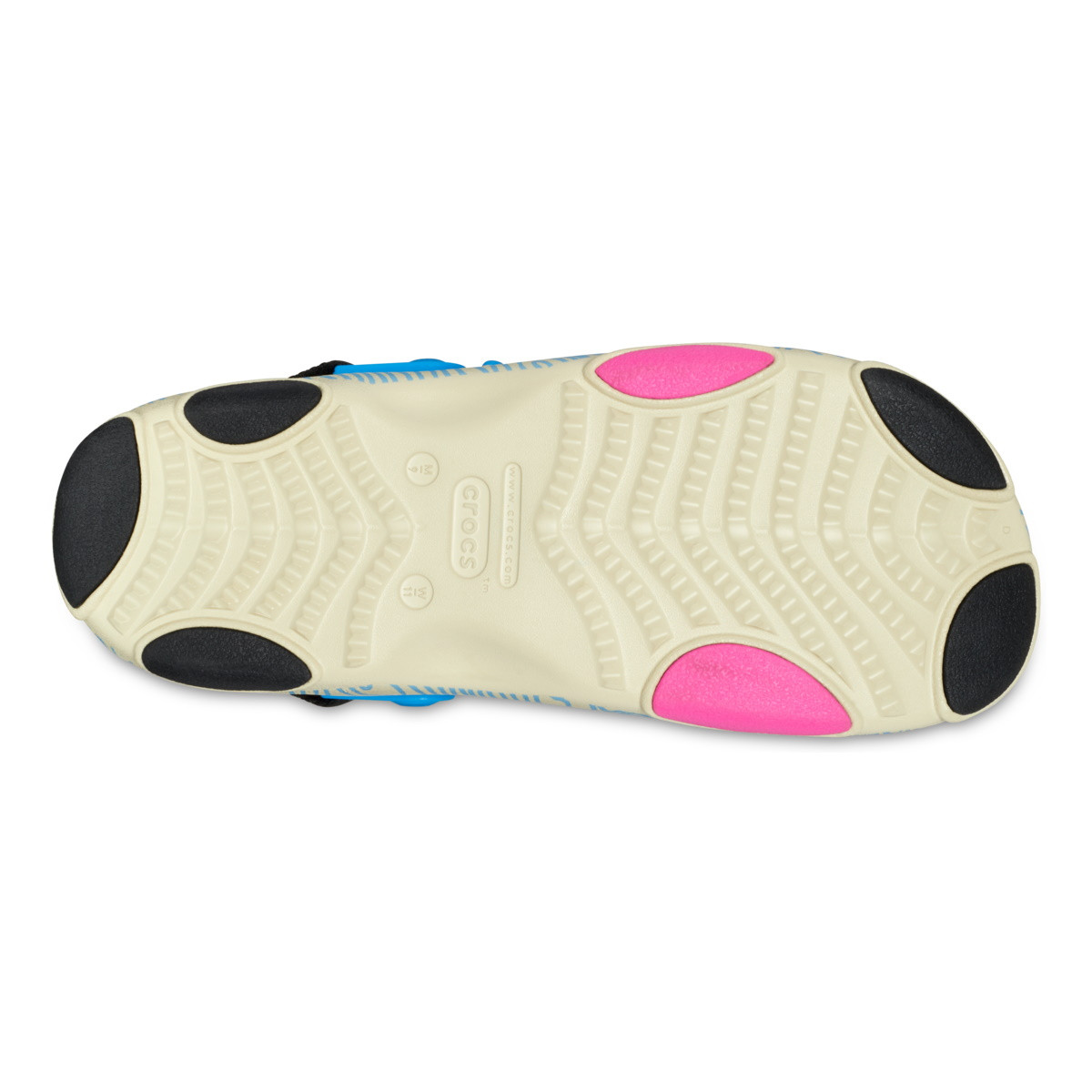 Sandale Crocs Classic All Terrain Topographic Sandal Bej - Bone/Multi