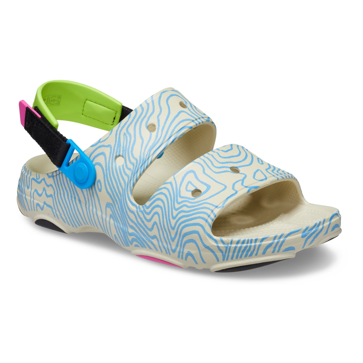 Sandale Crocs Classic All Terrain Topographic Sandal Bej - Bone/Multi - 1 | YEO