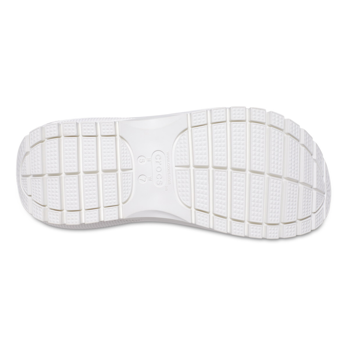 Sandale Crocs Classic Mega Crush Sandal Alb - White