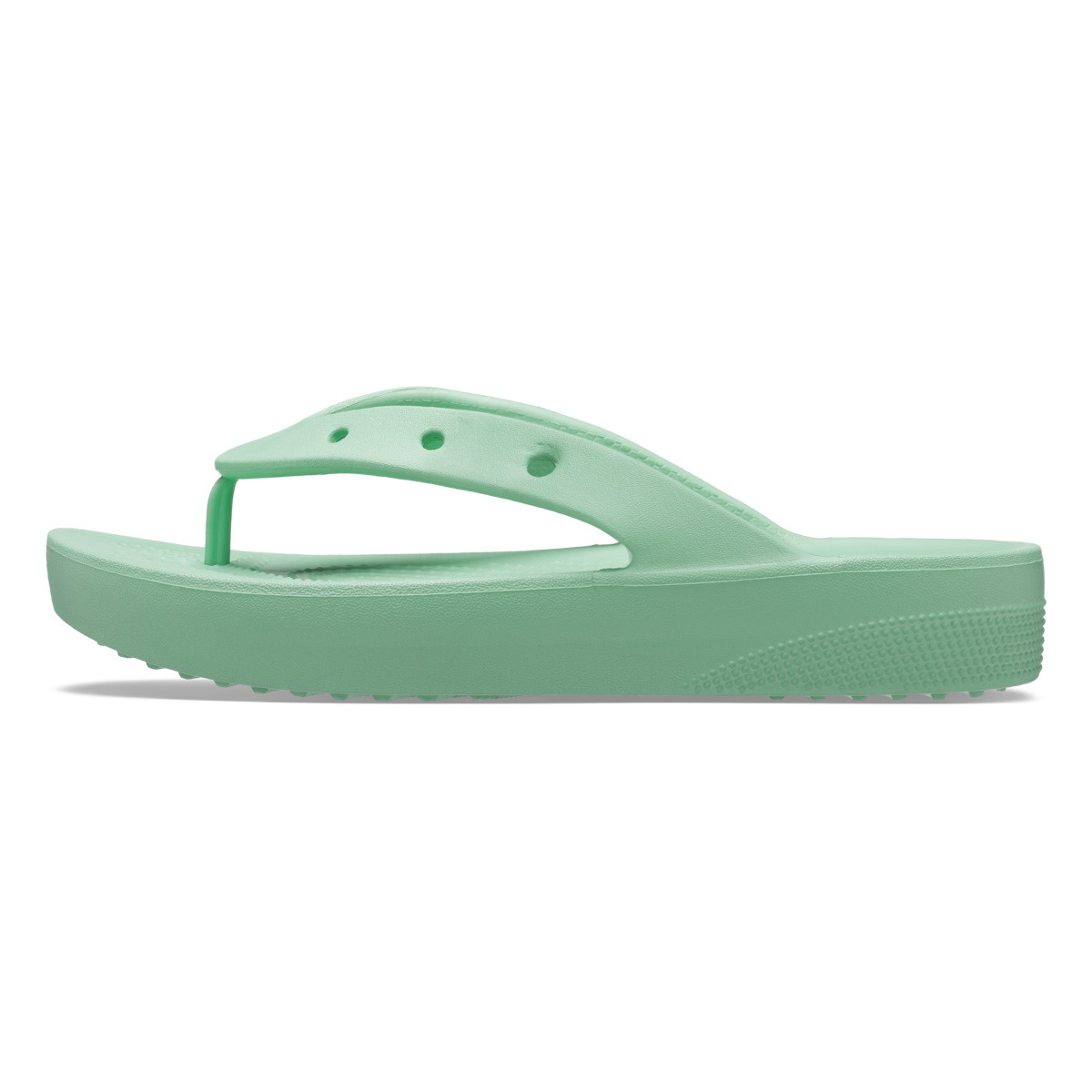 Slapi Crocs Classic Platform Flip Verde - Jade Stone - 2 | YEO