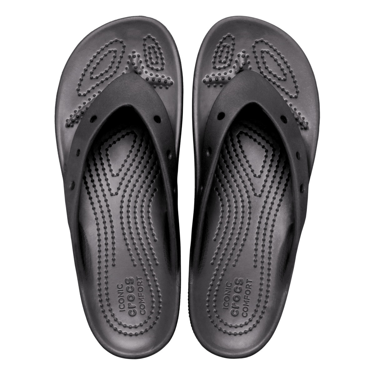 Slapi Crocs Classic Platform Flip Negru - Black - 4 | YEO
