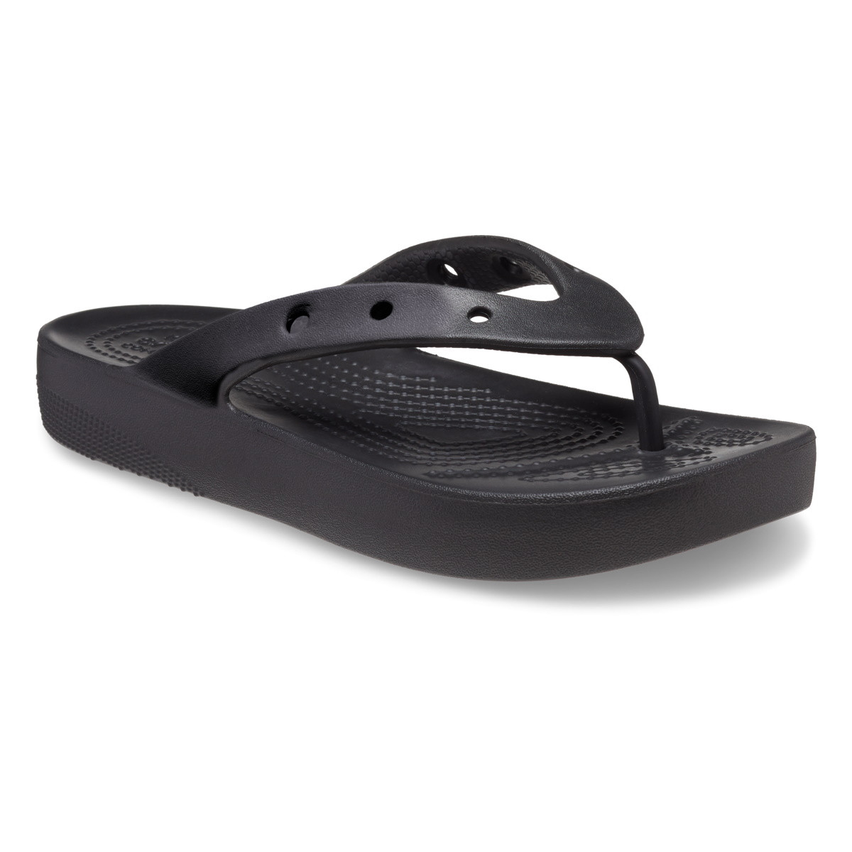 Slapi Crocs Classic Platform Flip Negru - Black - 1 | YEO
