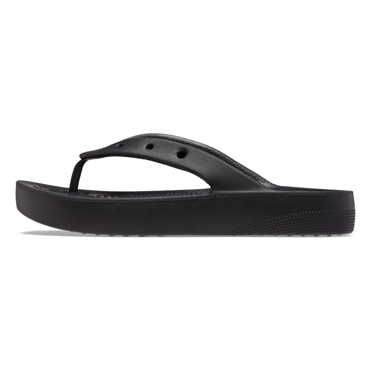Slapi Crocs Classic Platform Flip Negru - Black - 2 | YEO