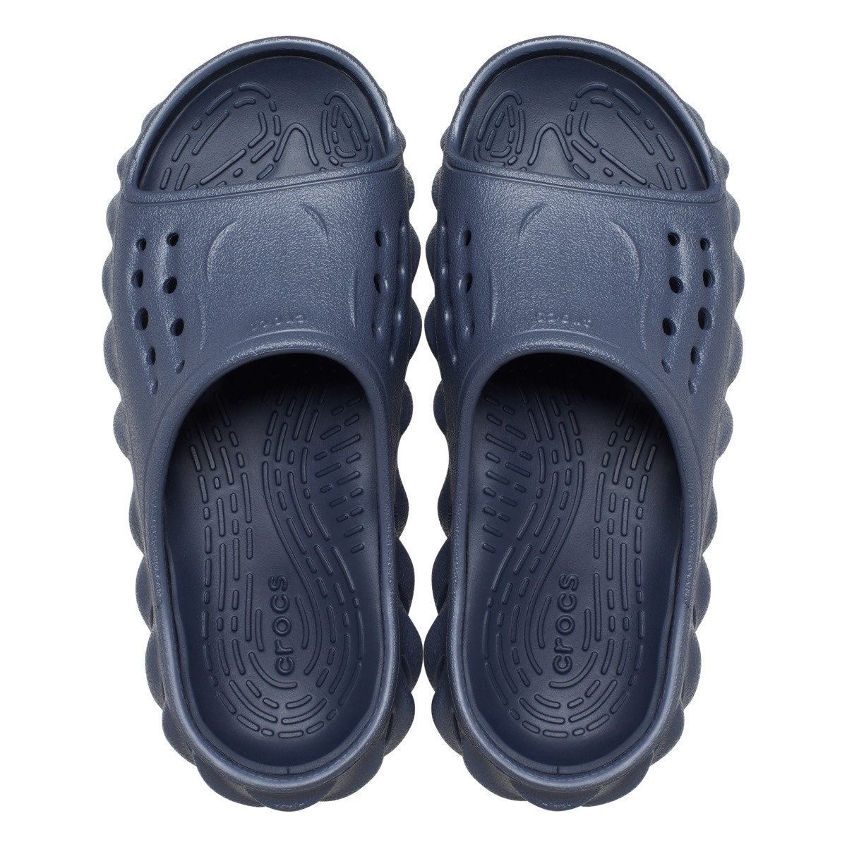 Papuci Crocs Echo Slide Kids Albastru - Storm - 4 | YEO