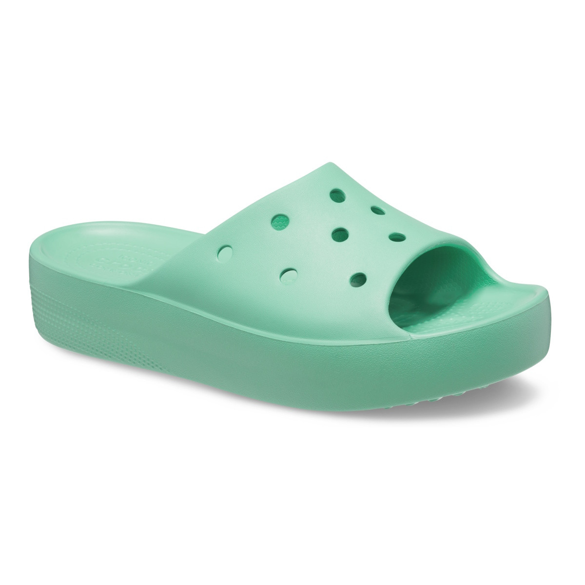 Papuci Crocs Classic Platform Slide Verde - Jade Stone - 1 | YEO