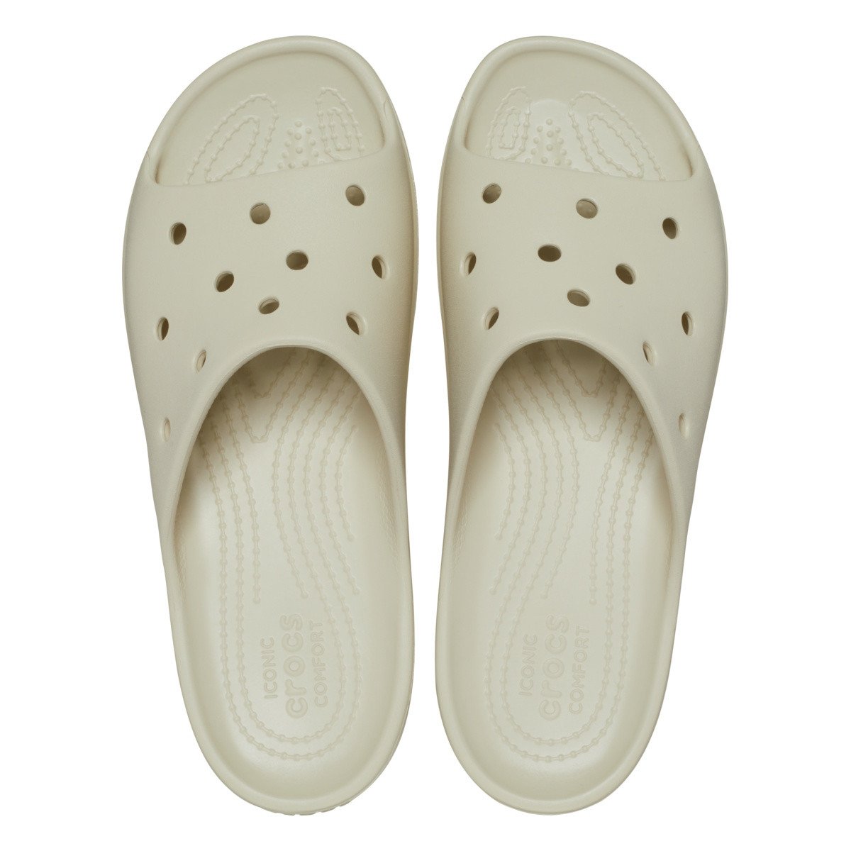 Papuci Crocs Classic Platform Slide Bej - Bone - 4 | YEO
