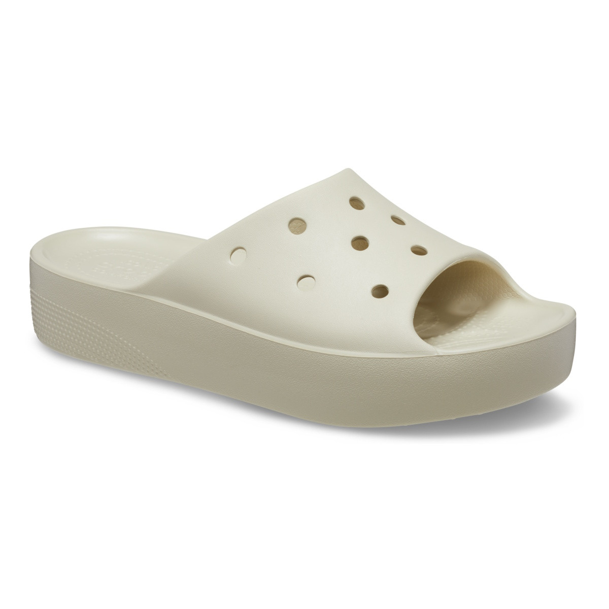 Papuci Crocs Classic Platform Slide Bej - Bone - 1 | YEO
