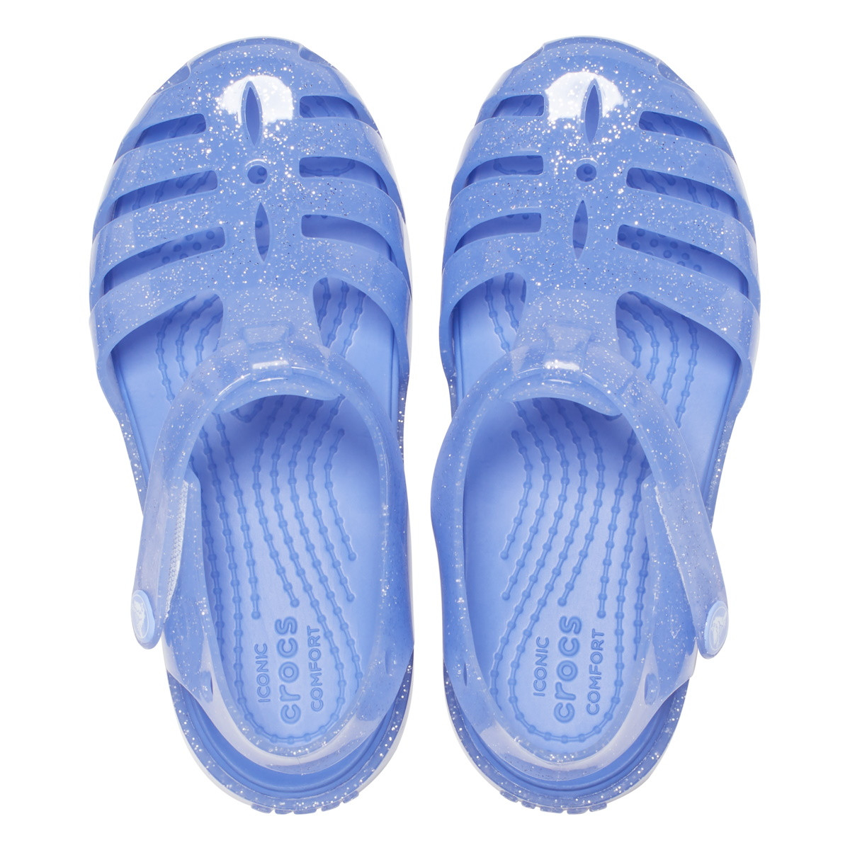 Sandale Crocs Toddler Isabella Glitter Sandal Mov - Moon Jelly - 4 | YEO