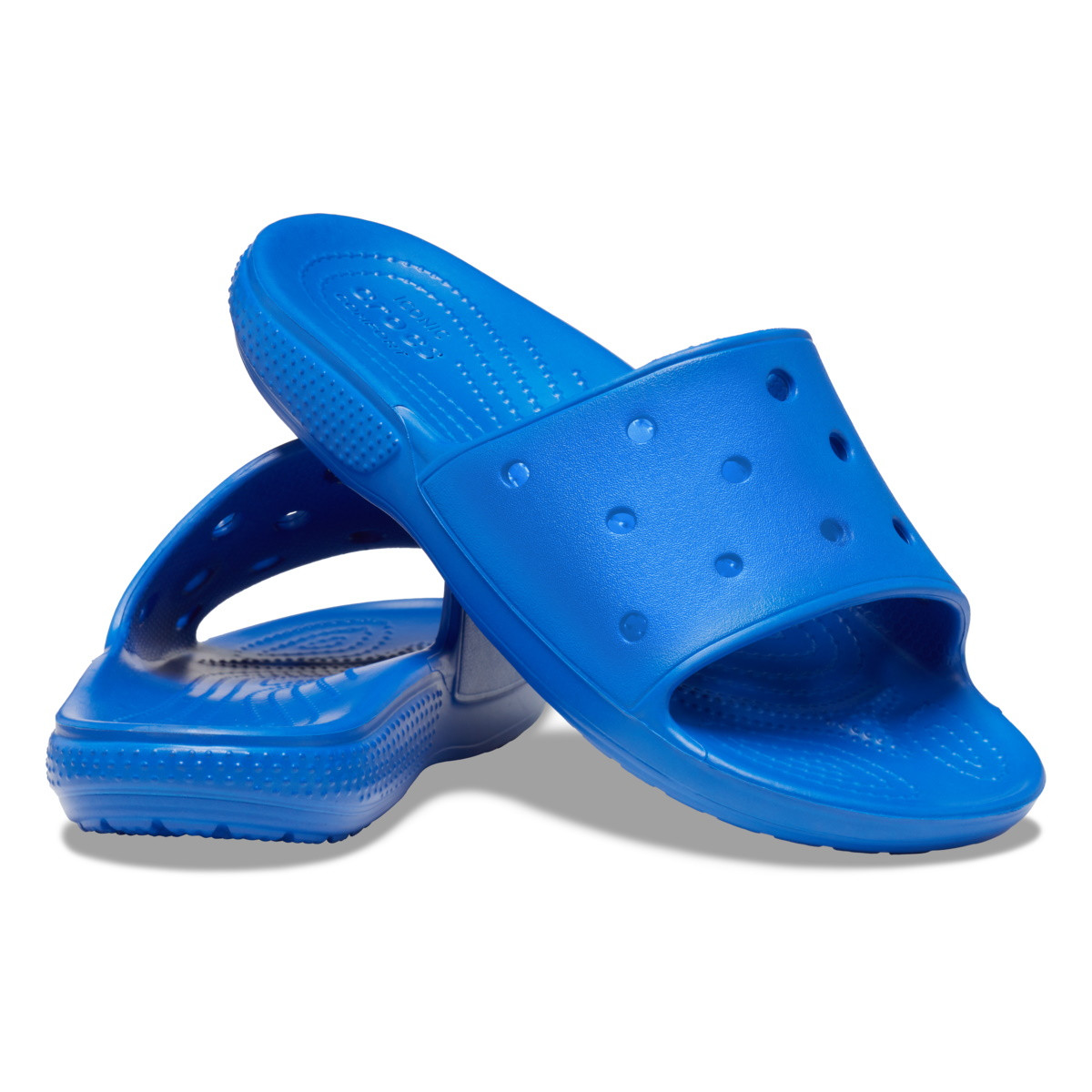 Papuci Classic Crocs Slide Iconic Crocs Comfort Albastru - Blue Bolt - 3 | YEO