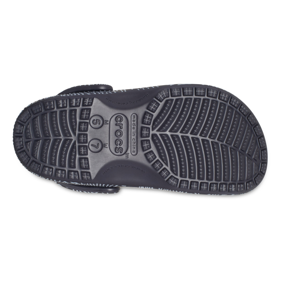 Saboti Crocs Classic Topographic Clog Albastru - Deep Navy/Multi - 2 | YEO