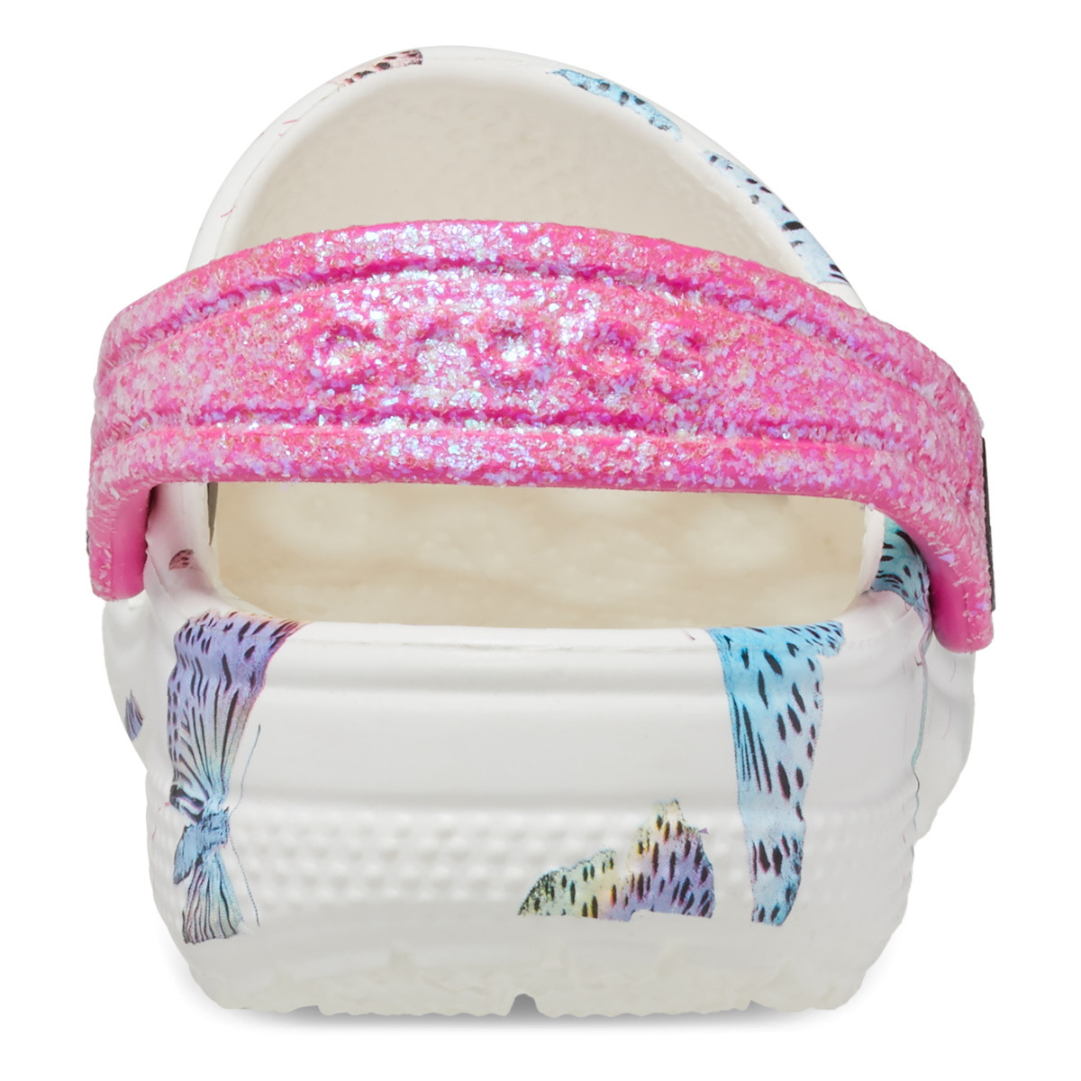 Saboti Crocs Toddler Classic Butterfly Clog Alb - White/Multi