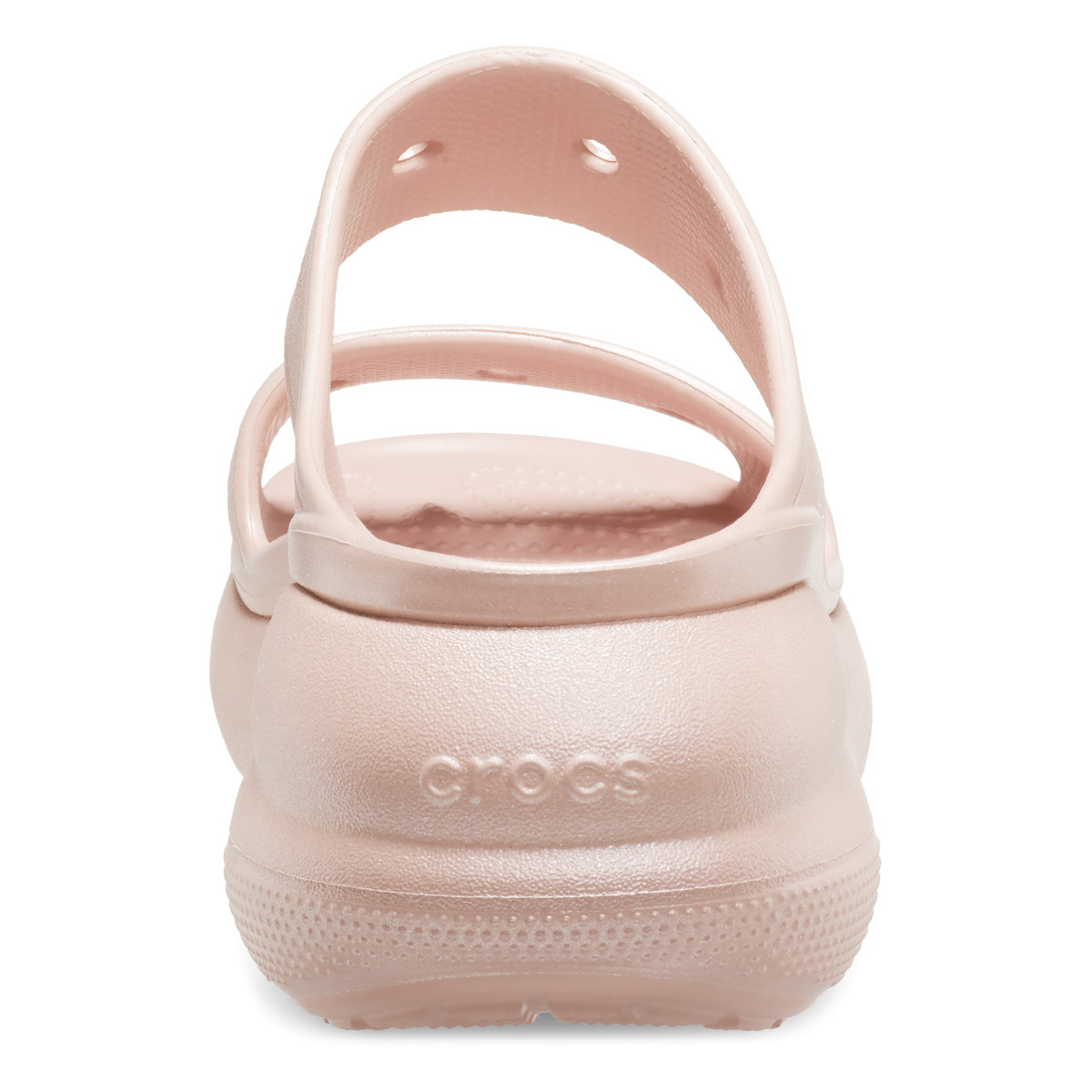 Sandale Crocs Classic Crush Shimmer Sandal Roz - Pink Clay - 4 | YEO