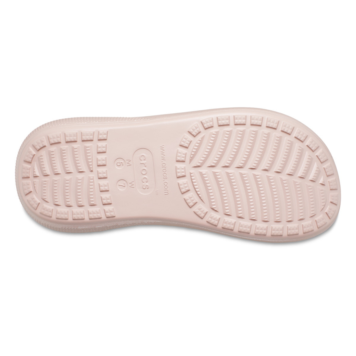 Sandale Crocs Classic Crush Shimmer Sandal Roz - Pink Clay - 5 | YEO
