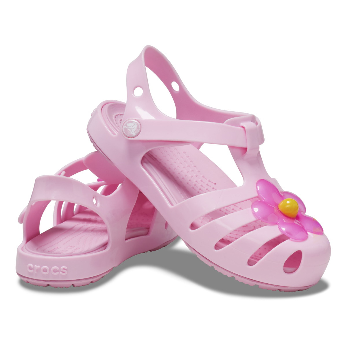 Sandale Crocs Toddler Isabella Charm Sandal Roz - Flamingo - 3 | YEO