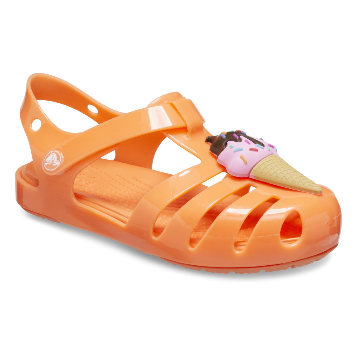 Sandale Crocs Toddler Isabella Charm Sandal Portocaliu - Persimmon - 1 | YEO