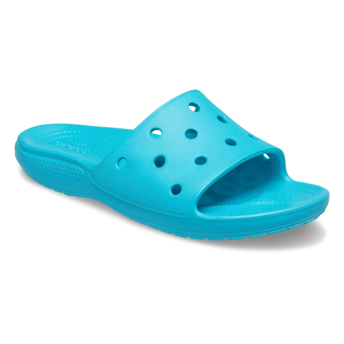 Papuci Classic Crocs Slide Iconic Crocs Comfort Albastru deschis - Digital Aqua - 1 | YEO