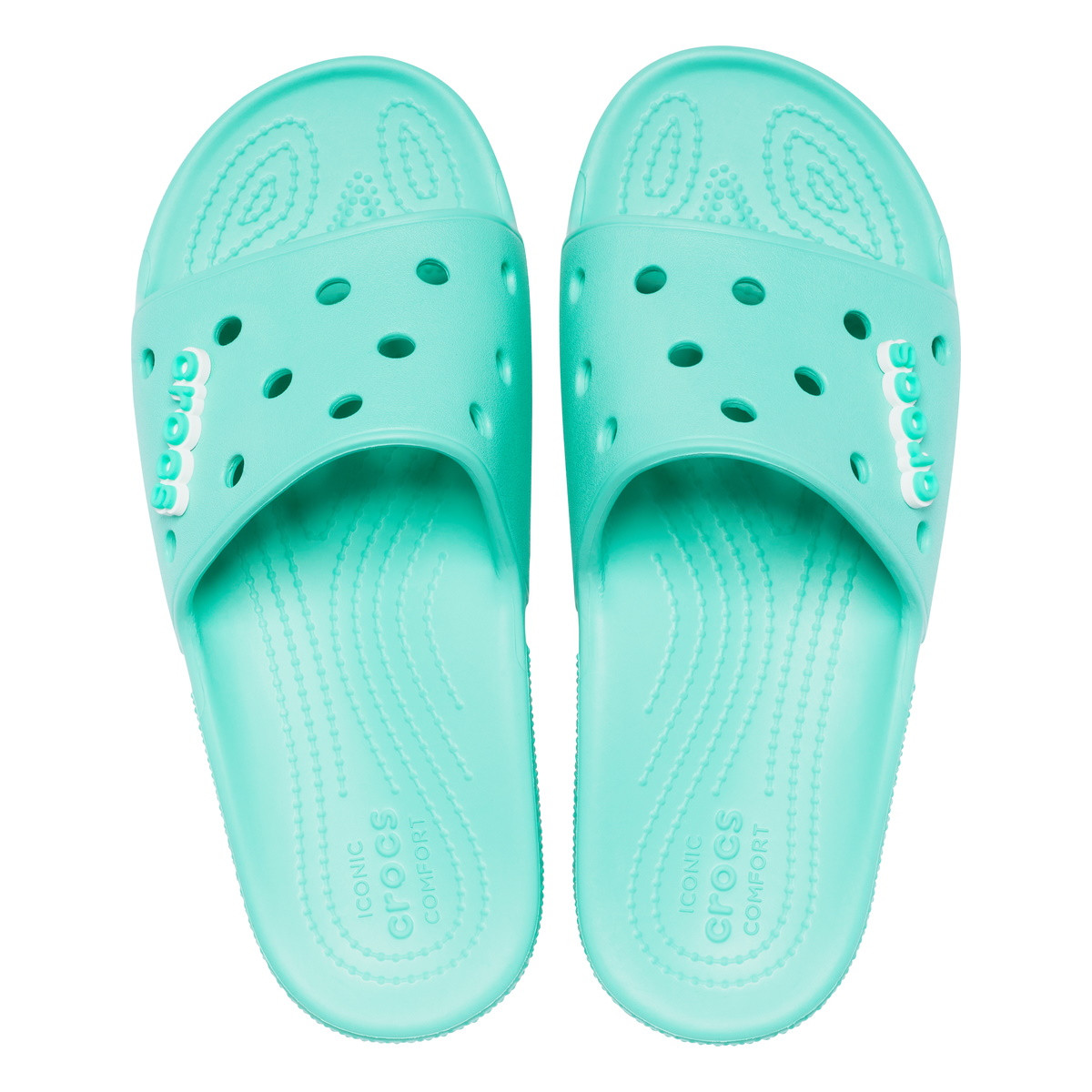 Papuci Classic Crocs Slide Iconic Crocs Comfort Verde - Pistachio - 4 | YEO