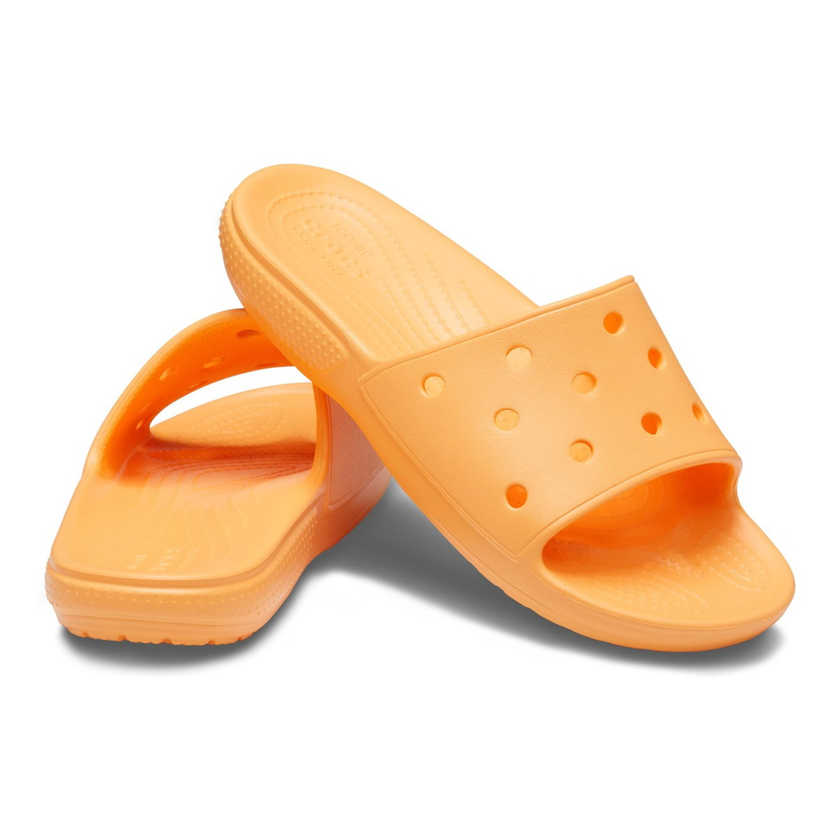 Papuci Classic Crocs Slide Iconic Crocs Comfort Portocaliu - Cantaloupe - 3 | YEO