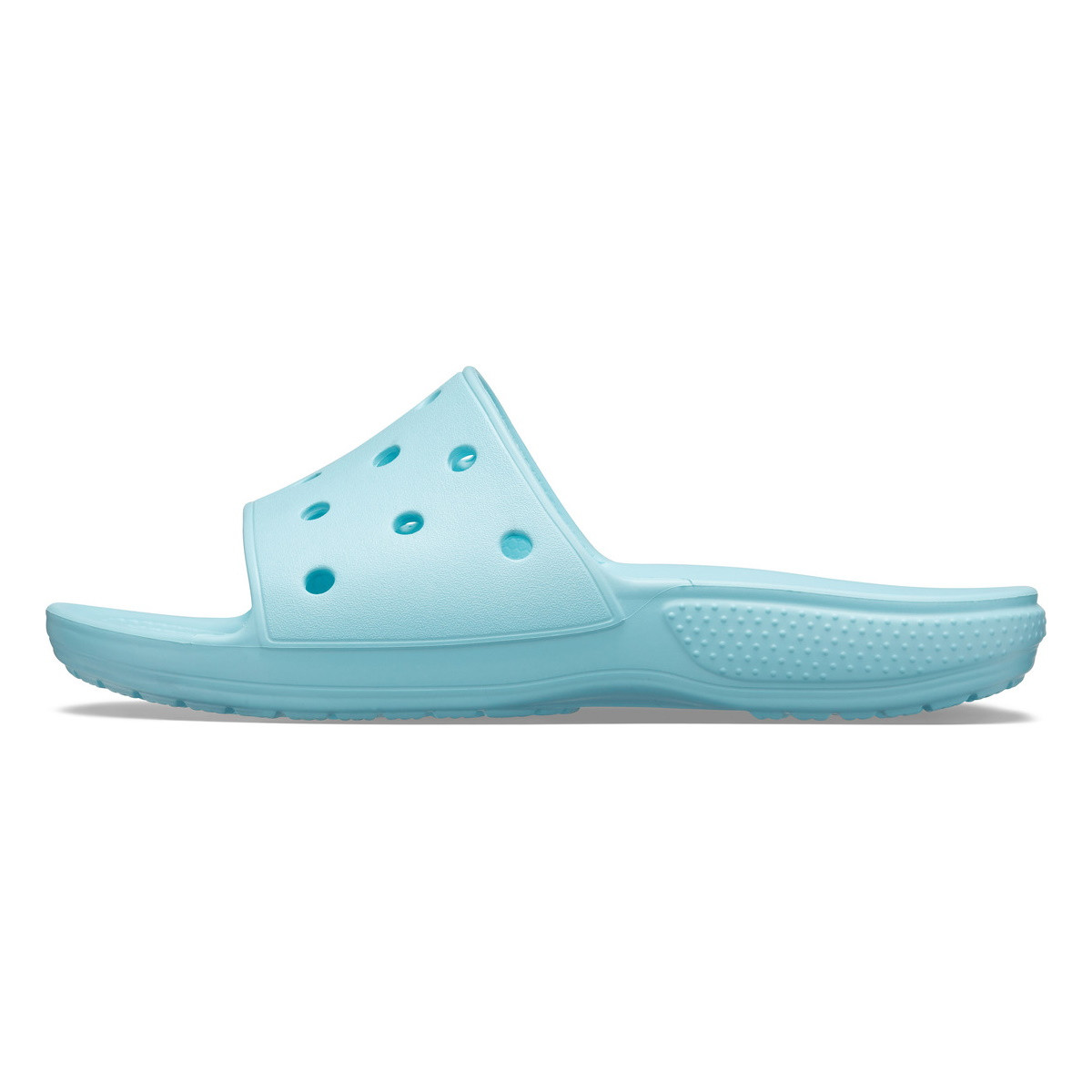 Papuci Classic Crocs Slide Iconic Crocs Comfort Albastru deschis - Ice Blue - 2 | YEO
