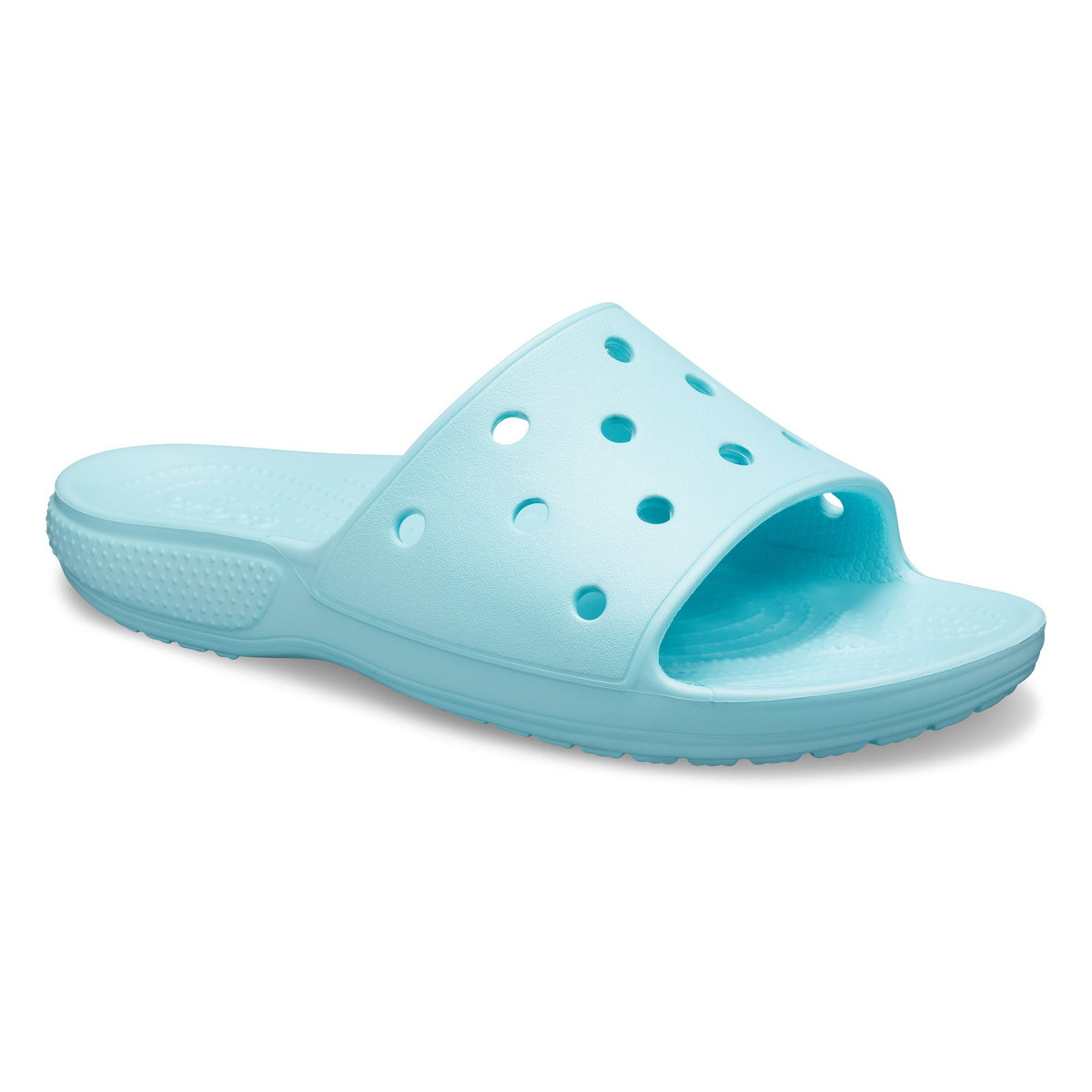 Papuci Classic Crocs Slide Iconic Crocs Comfort Albastru deschis - Ice Blue - 1 | YEO