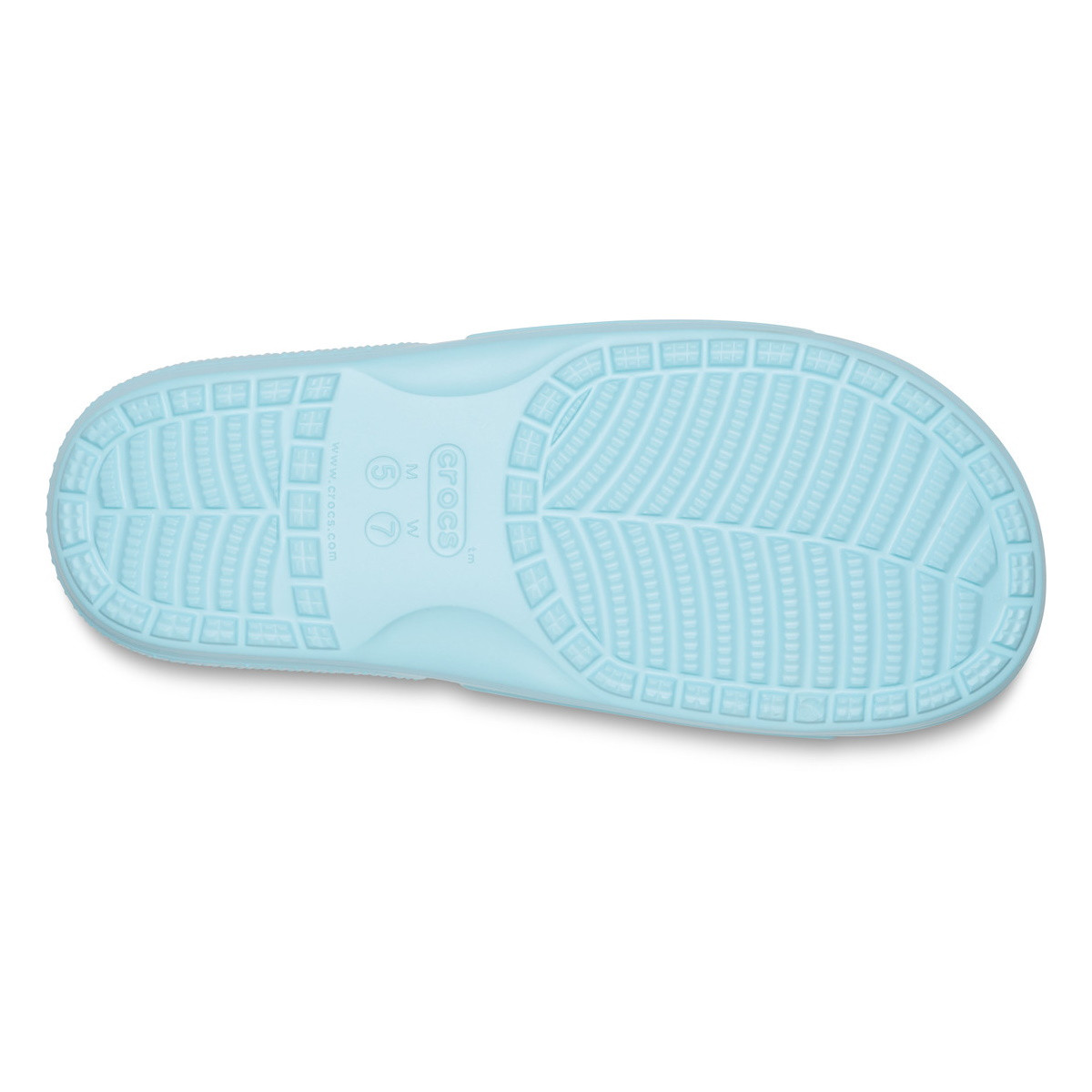 Papuci Classic Crocs Slide Iconic Crocs Comfort Albastru deschis - Ice Blue