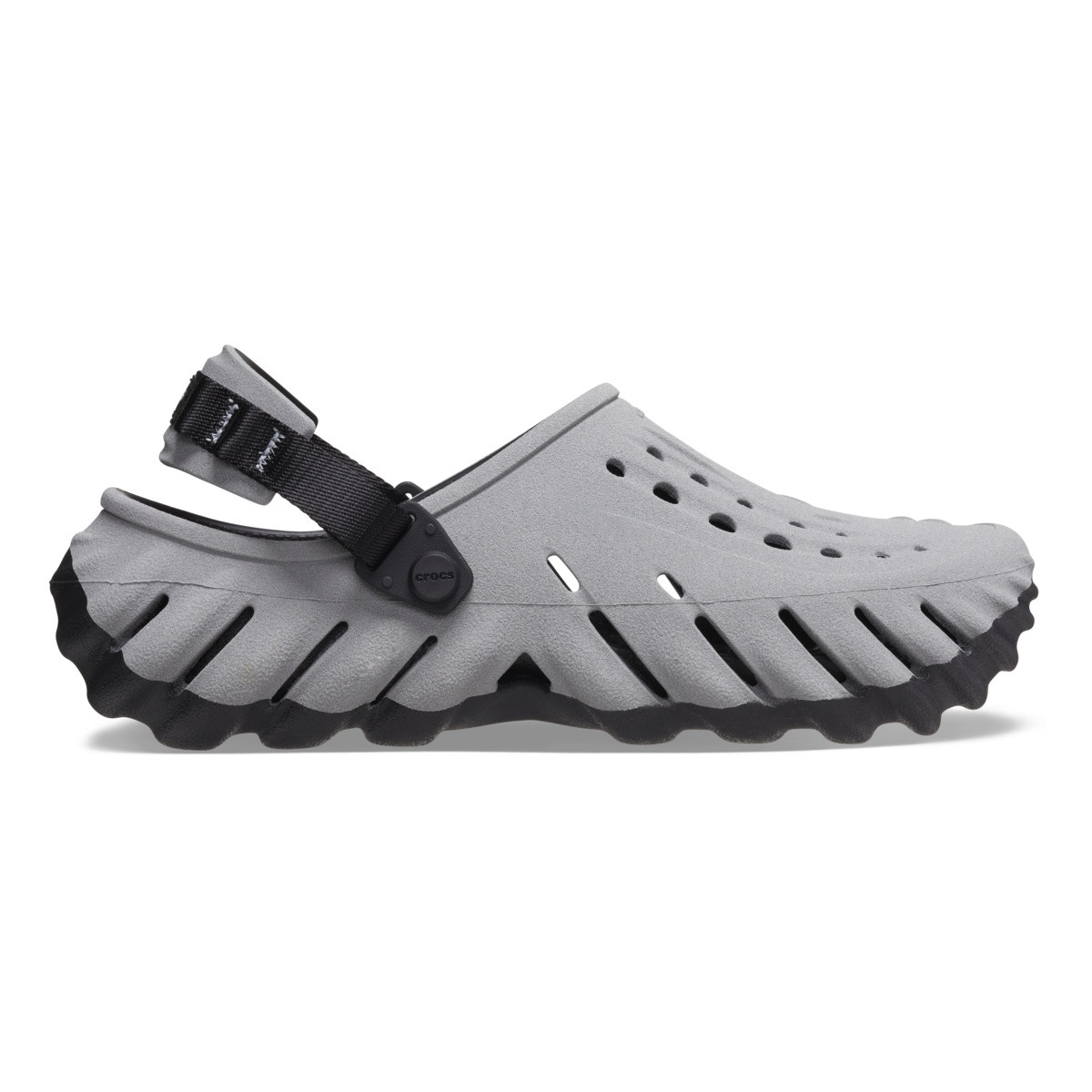 Saboti crocs classic echo reflective clog negru - black/reflective