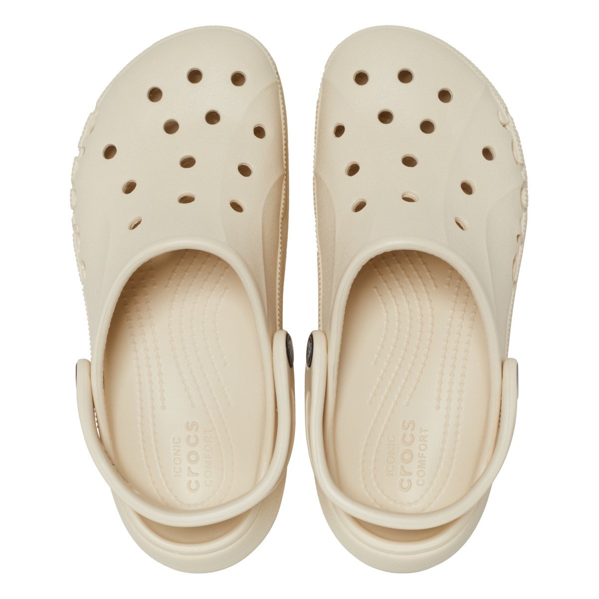 Saboți Crocs Baya Platform Clog Bej - Winter/White - 4 | YEO