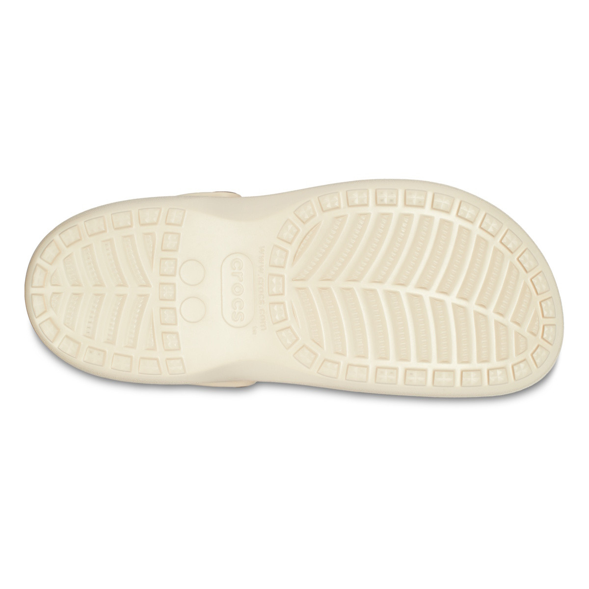 Saboți Crocs Baya Platform Clog Bej - Winter/White - 6 | YEO