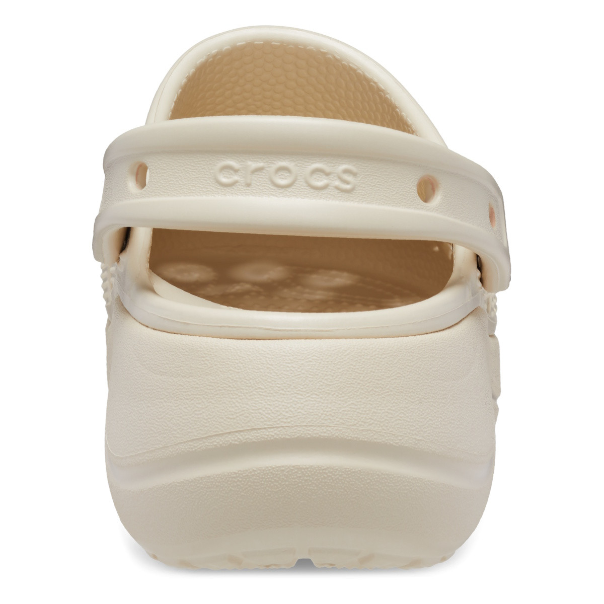 Saboți Crocs Baya Platform Clog Bej - Winter/White - 5 | YEO
