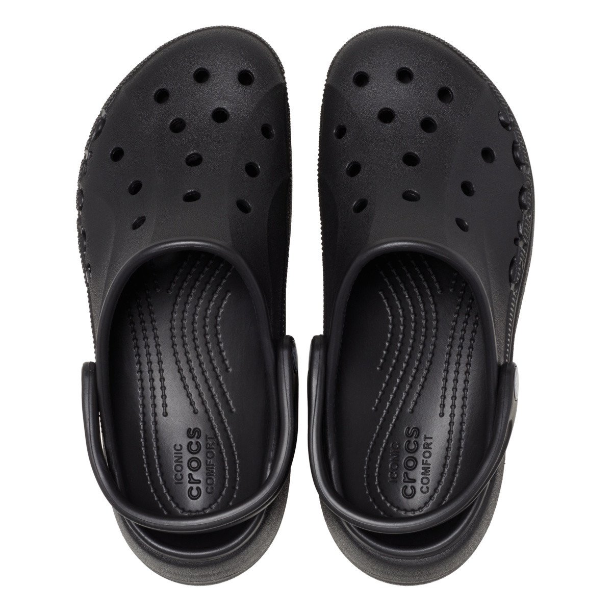 Saboți Crocs Baya Platform Clog Negru - Black - 4 | YEO