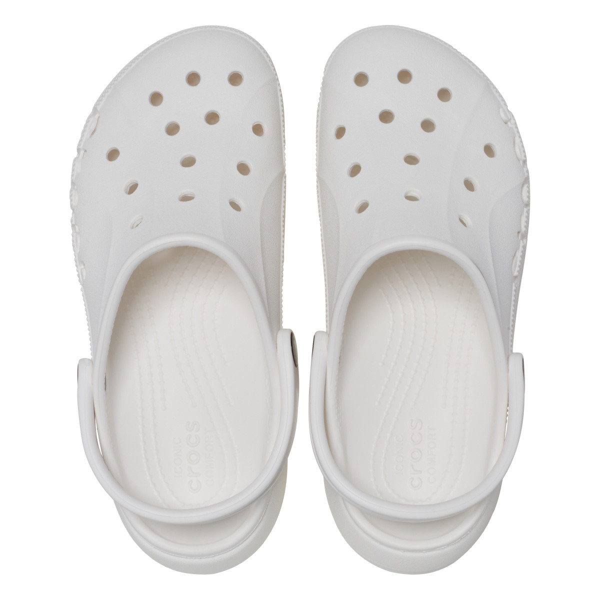 Saboți Crocs Baya Platform Clog Alb - White
