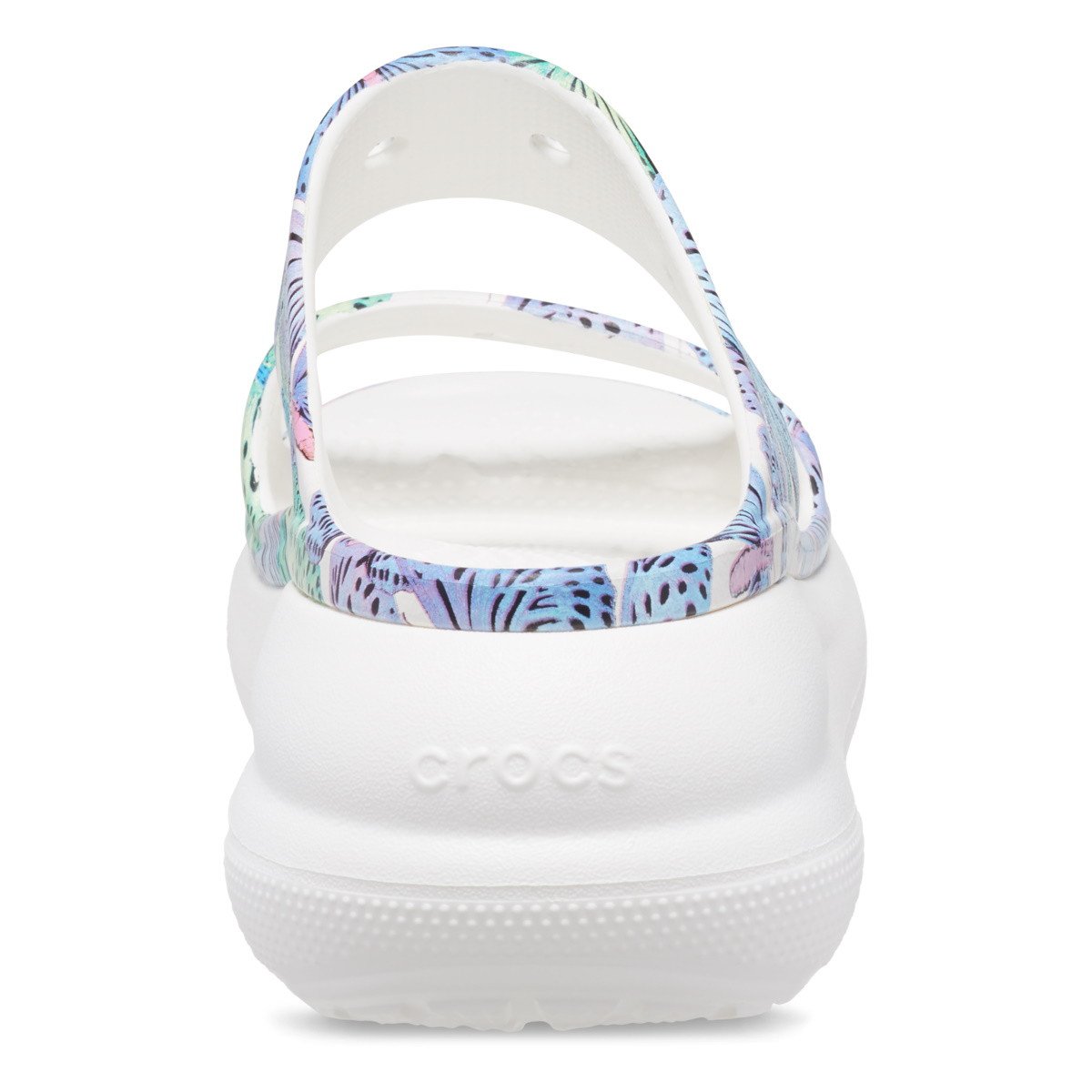 Sandale Crocs Classic Crush Butterfly Sandal Alb - White/Multi - 5 | YEO