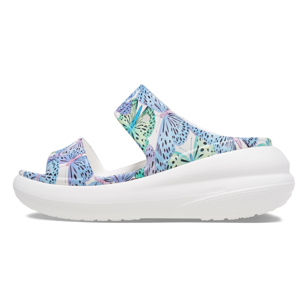 Sandale Crocs Classic Crush Butterfly Sandal Alb - White/Multi - 2 | YEO
