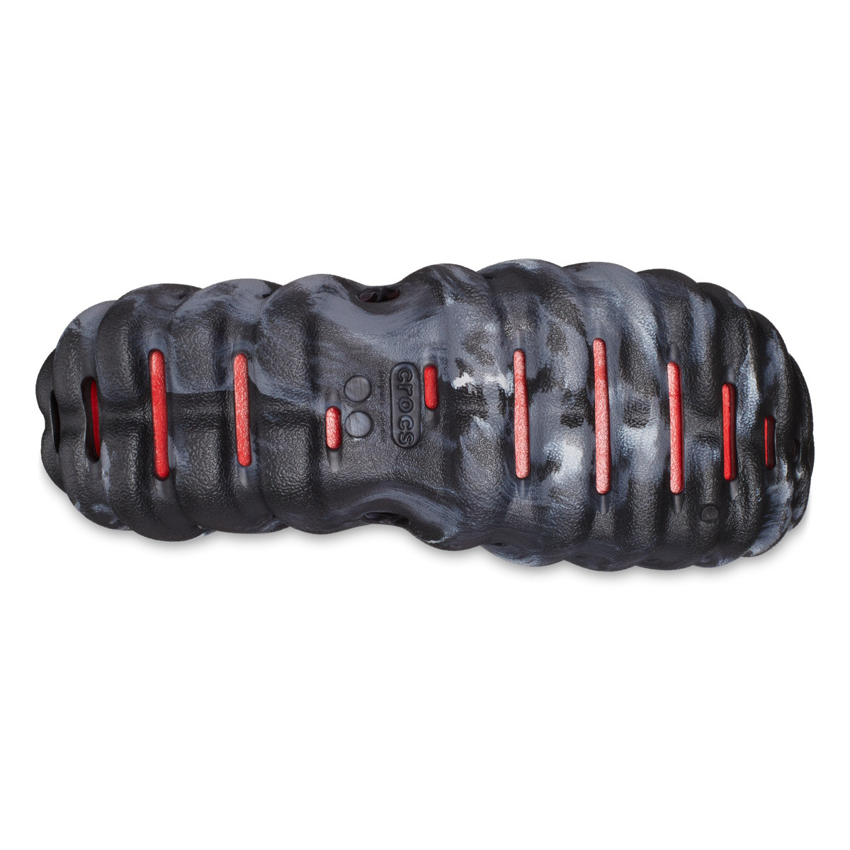 Papuci Crocs Echo Marbled Slide Negru - Black/Flame