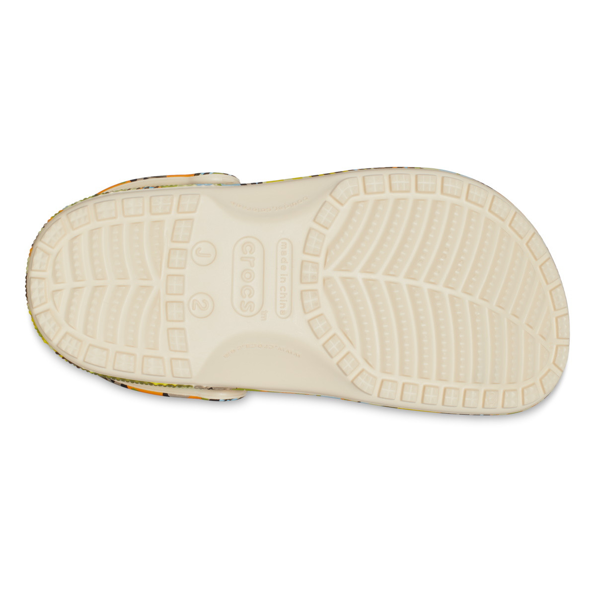 Saboti Crocs Classic Far Out Clog Kids Bej - Vanilla/Multi