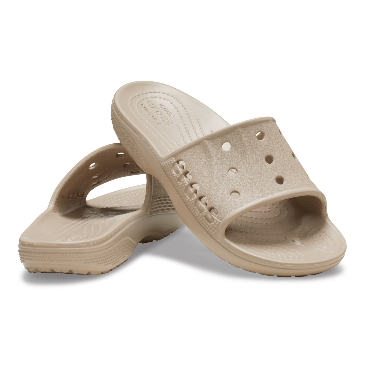 Papuci Crocs Baya II Slide Bej - Cobblestone - 3 | YEO