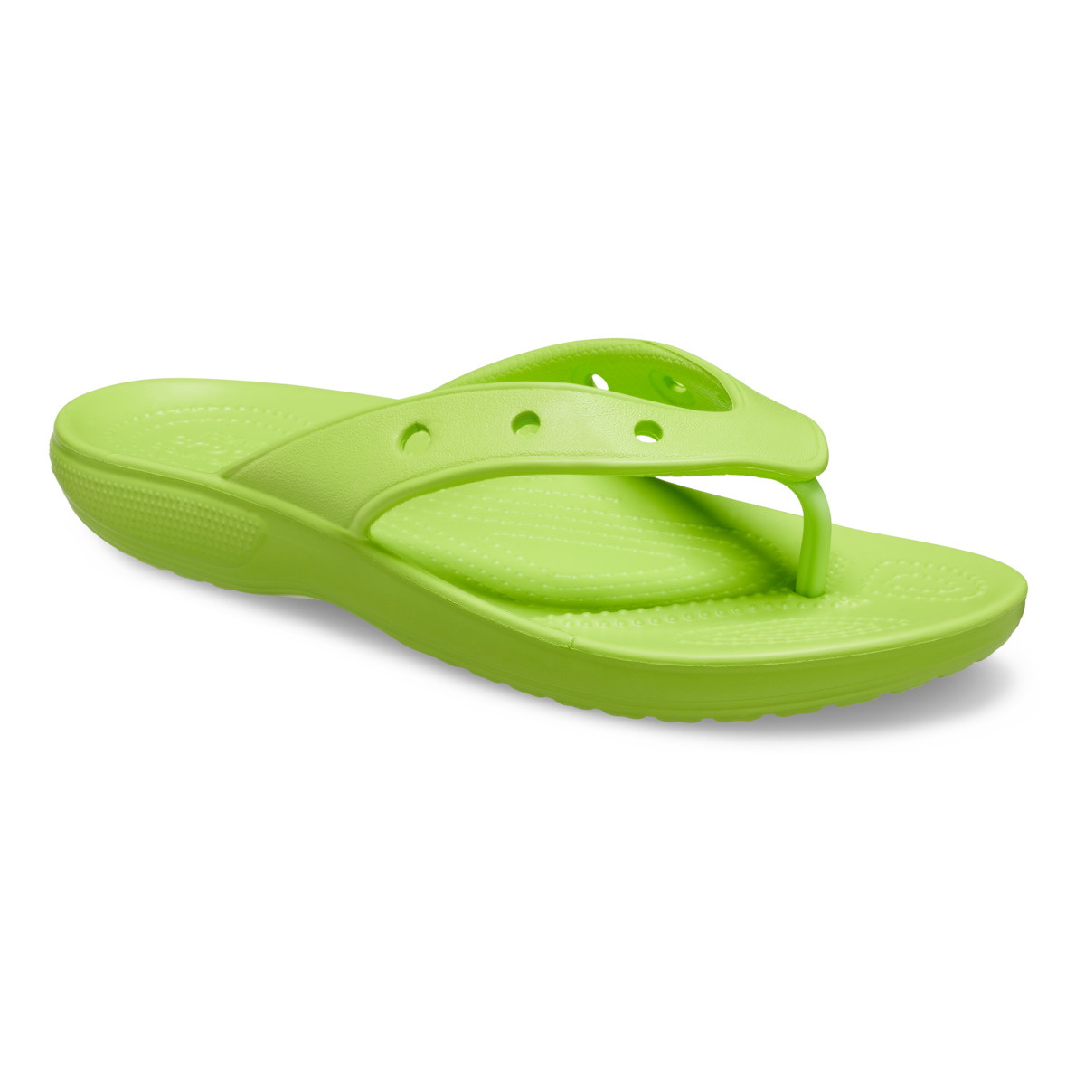 Șlapi Crocs Classic Flip Verde - Limeade - 1 | YEO