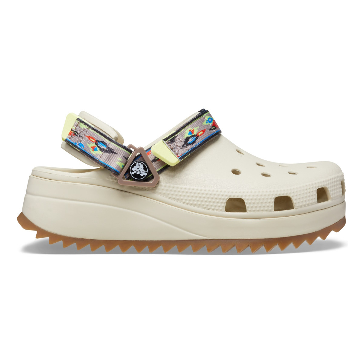 Saboti Crocs Classic Hiker Ikat Clog Bej – Bone/Mushroom Bej imagine 2022